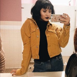 Nasty Gal cropped corduroy jacket